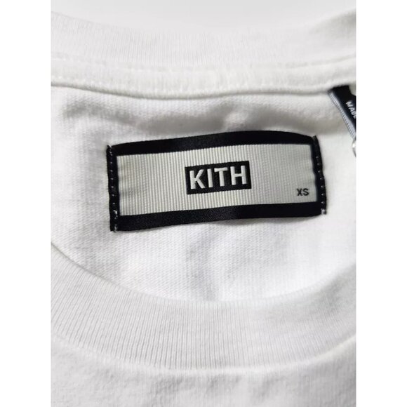 Kith Black on White Box Logo Tee Mens Size X-Small Very Rare 2017 - Picture 8 of 10